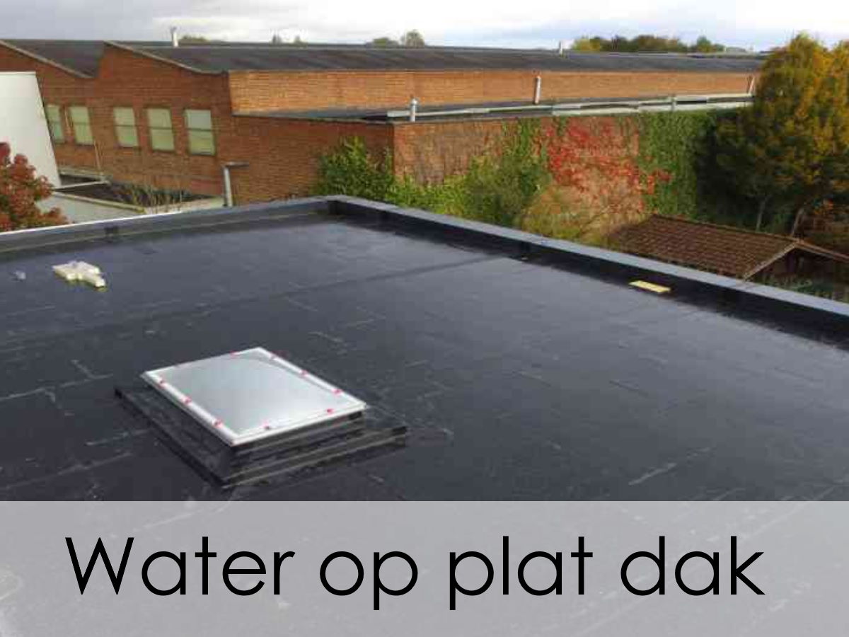 Water op plat dak