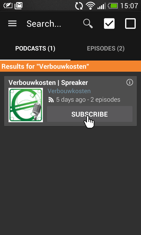 Podcast Android - Stap 5